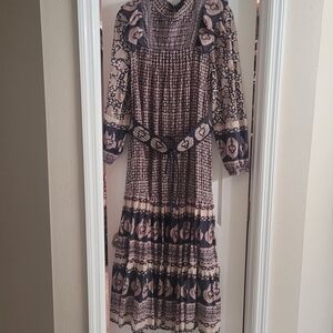 Sea New York Pink and Black Long Sleeve Dress